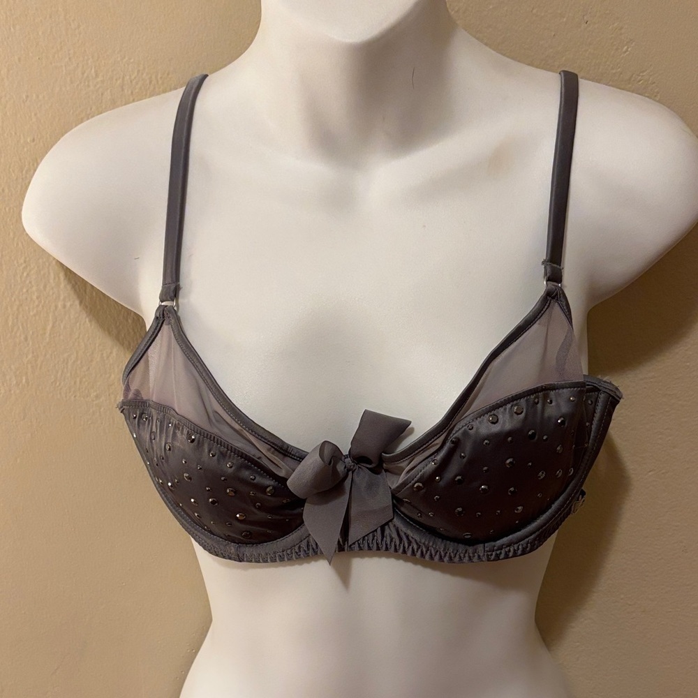 Aerie Charcoal Studded Bra